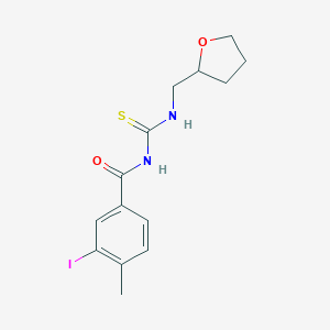 molecular formula C14H17IN2O2S B320930 N-(3-iodo-4-methylbenzoyl)-N'-(tetrahydro-2-furanylmethyl)thiourea 