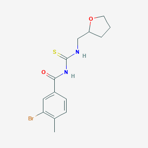 molecular formula C14H17BrN2O2S B320960 N-(3-bromo-4-methylbenzoyl)-N'-(tetrahydro-2-furanylmethyl)thiourea 