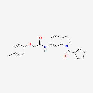 molecular formula C23H26N2O3 B3209661 N-(1-(cyclopentanecarbonyl)indolin-6-yl)-2-(p-tolyloxy)acetamide CAS No. 1060200-18-1