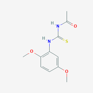 molecular formula C11H14N2O3S B321004 N-[(2,5-dimethoxyphenyl)carbamothioyl]acetamide 