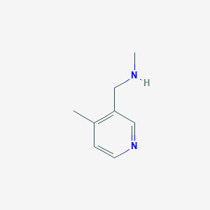 molecular formula C8H12N2 B3210045 methyl[(4-methylpyridin-3-yl)methyl]amine CAS No. 1060804-84-3