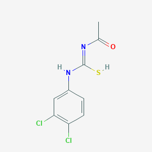molecular formula C9H8Cl2N2OS B321005 N'-acetyl-N-(3,4-dichlorophenyl)carbamimidothioic acid 