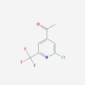 1-(2-Chloro-6-(trifluoromethyl)pyridin-4-YL)ethanone