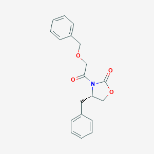 molecular formula C19H19NO4 B032101 (4S)-4-benzyl-3-(2-phenylmethoxyacetyl)-1,3-oxazolidin-2-one CAS No. 236110-81-9