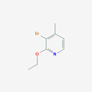molecular formula C8H10BrNO B3210108 3-Bromo-2-ethoxy-4-methylpyridine CAS No. 1060812-96-5