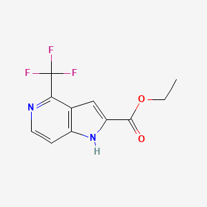 Ethyl 4-(trifluoromethyl)-1H-pyrrolo[3,2-C]pyridine-2-carboxylate