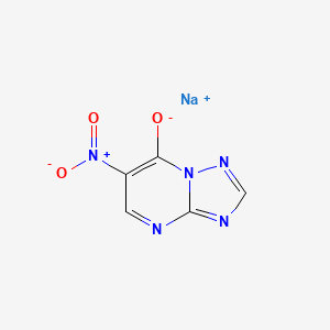 molecular formula C5H2N5NaO3 B3210128 Sodium;6-nitro-[1,2,4]triazolo[1,5-a]pyrimidin-7-olate CAS No. 106087-51-8