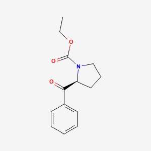 1-Pyrrolidinecarboxylic acid, 2-benzoyl-, ethyl ester, (S)-