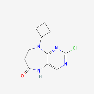 2-Chloro-9-cyclobutyl-8,9-dihydro-5H-pyrimido[4,5-b][1,4]diazepin-6(7H)-one