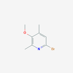 molecular formula C8H10BrNO B3210188 6-Bromo-3-methoxy-2,4-dimethylpyridine CAS No. 1062541-77-8