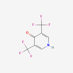 molecular formula C7H3F6NO B3210195 3,5-Bis-trifluoromethyl-1H-pyridin-4-one CAS No. 1063697-13-1