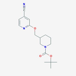 tert-Butyl 3-(((4-cyanopyridin-2-yl)oxy)methyl)piperidine-1-carboxylate