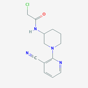 2-Chloro-N-(1-(3-cyanopyridin-2-yl)piperidin-3-yl)acetamide