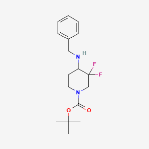 tert-Butyl 4-(benzylamino)-3,3-difluoropiperidine-1-carboxylate