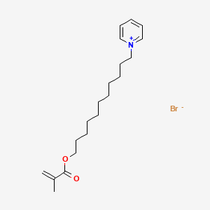 molecular formula C20H32BrNO2 B3210659 Pyridinium, 1-[11-[(2-methyl-1-oxo-2-propenyl)oxy]undecyl]-, bromide CAS No. 107429-43-6