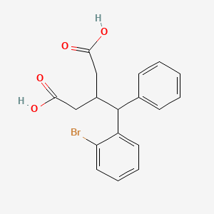 B3210662 3-((2-Bromophenyl)(phenyl)methyl)pentanedioic acid CAS No. 107520-32-1