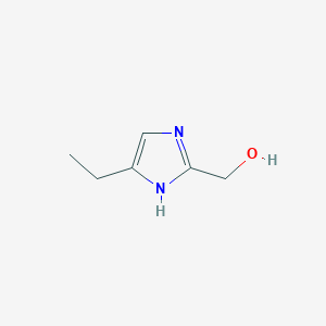 molecular formula C6H10N2O B3210673 (5-ethyl-1H-imidazol-2-yl)methanol CAS No. 1075238-75-3