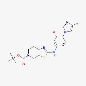 B3210723 tert-Butyl 2-((3-methoxy-4-(4-methyl-1H-imidazol-1-yl)phenyl)amino)-6,7-dihydrothiazolo[5,4-c]pyridine-5(4H)-carboxylate CAS No. 1077629-15-2