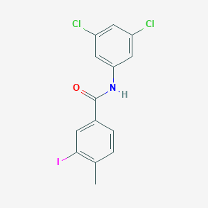 molecular formula C14H10Cl2INO B321075 N-(3,5-dichlorophenyl)-3-iodo-4-methylbenzamide 