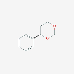 molecular formula C10H12O2 B3210750 (S)-(-)-4-Phenyl-1,3-dioxane CAS No. 107796-30-5