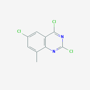 molecular formula C9H5Cl3N2 B3210803 2,4,6-trichloro-8-methylquinazoline CAS No. 1080622-95-2