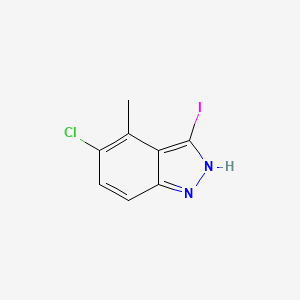 molecular formula C8H6ClIN2 B3210836 5-chloro-3-iodo-4-methyl-1H-indazole CAS No. 1082040-16-1