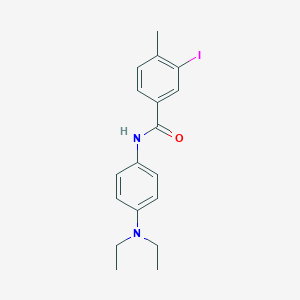 molecular formula C18H21IN2O B321090 N-[4-(diethylamino)phenyl]-3-iodo-4-methylbenzamide 
