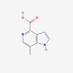 molecular formula C9H8N2O2 B3210901 7-methyl-1H-pyrrolo[3,2-c]pyridine-4-carboxylic acid CAS No. 1082041-02-8