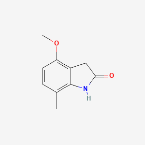 molecular formula C10H11NO2 B3210949 4-methoxy-7-methyl-2,3-dihydro-1H-indol-2-one CAS No. 1082041-41-5