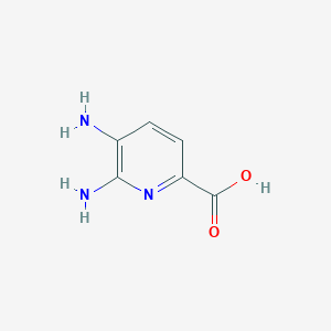 molecular formula C6H7N3O2 B3211058 5,6-Diaminopyridine-2-carboxylic acid CAS No. 1082865-18-6