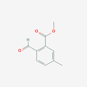 molecular formula C10H10O3 B3211064 Methyl 2-formyl-5-methylbenzoate CAS No. 108293-46-5