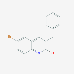 molecular formula C17H14BrNO B032111 3-Benzyl-6-bromo-2-methoxyquinoline CAS No. 654655-69-3