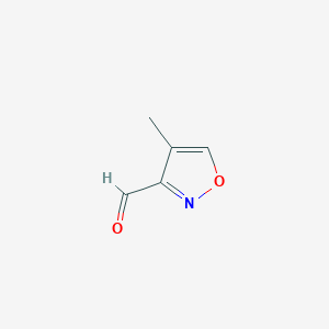 molecular formula C5H5NO2 B3211103 4-Methylisoxazole-3-carbaldehyde CAS No. 1083223-97-5