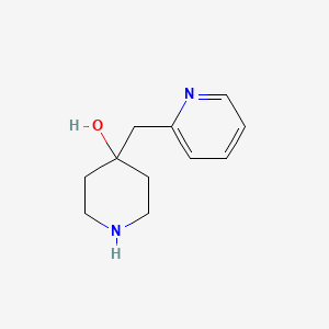 molecular formula C11H16N2O B3211130 4-[(Pyridin-2-yl)methyl]piperidin-4-ol CAS No. 1083299-73-3