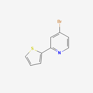 molecular formula C9H6BrNS B3211265 4-Bromo-2-(thienyl)pyridine CAS No. 1086381-45-4