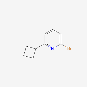 molecular formula C9H10BrN B3211277 2-Bromo-6-cyclobutylpyridine CAS No. 1086381-53-4