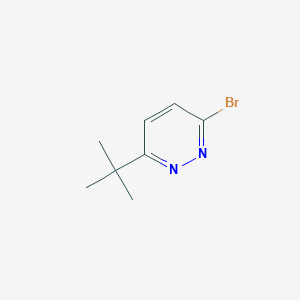 molecular formula C8H11BrN2 B3211296 3-Bromo-6-(tert-butyl)pyridazine CAS No. 1086383-74-5