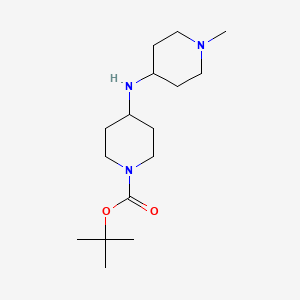molecular formula C16H31N3O2 B3211316 tert-Butyl 4-((1-methylpiperidin-4-yl)amino)piperidine-1-carboxylate CAS No. 1086392-70-2