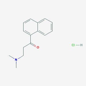 molecular formula C15H18ClNO B032114 3-(Dimethylamino)-1-(naphthalen-1-yl)propan-1-one hydrochloride CAS No. 5409-58-5