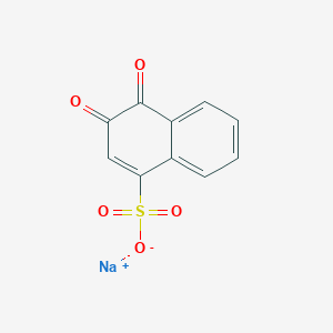 molecular formula C10H5NaO5S B032116 1,2-Naphthoquinone-4-sulfonic acid sodium salt CAS No. 521-24-4