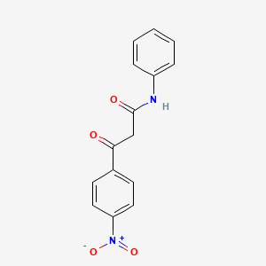 molecular formula C15H12N2O4 B3211607 3-(4-nitrophenyl)-3-oxo-N-phenylpropanamide CAS No. 1092-69-9