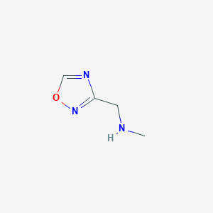 molecular formula C4H7N3O B3211627 methyl(1,2,4-oxadiazol-3-ylmethyl)amine CAS No. 1092297-83-0