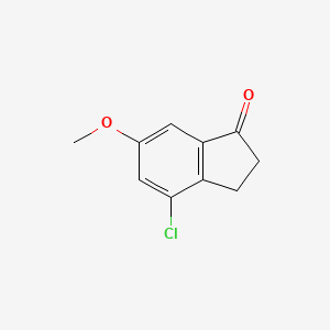 molecular formula C10H9ClO2 B3211652 4-Chloro-6-methoxy-2,3-dihydro-1H-inden-1-one CAS No. 1092347-56-2