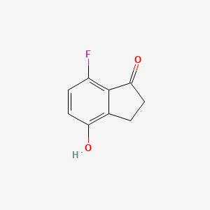 molecular formula C9H7FO2 B3211655 7-fluoro-4-hydroxy-2,3-dihydro-1H-inden-1-one CAS No. 1092347-77-7
