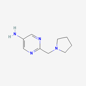 2-(Pyrrolidin-1-ylmethyl)pyrimidin-5-amine