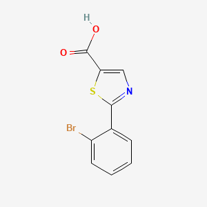 molecular formula C10H6BrNO2S B3211867 2-(2-Bromophenyl)-1,3-thiazole-5-carboxylic acid CAS No. 1094385-77-9