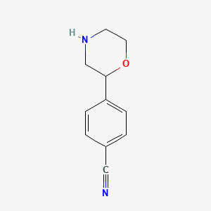 4-(Morpholin-2-yl)benzonitrile