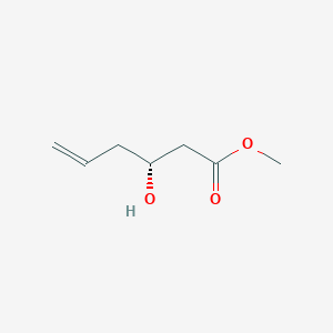 molecular formula C7H12O3 B3211902 Methyl (3r)-3-hydroxyhex-5-enoate CAS No. 109462-44-4