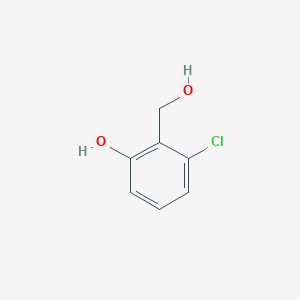 molecular formula C7H7ClO2 B3211903 3-Chloro-2-(hydroxymethyl)phenol CAS No. 1094627-55-0