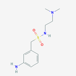 molecular formula C11H19N3O2S B3211917 1-(3-Aminophenyl)-n-(2-(dimethylamino)ethyl)methanesulfonamide CAS No. 1094797-87-1